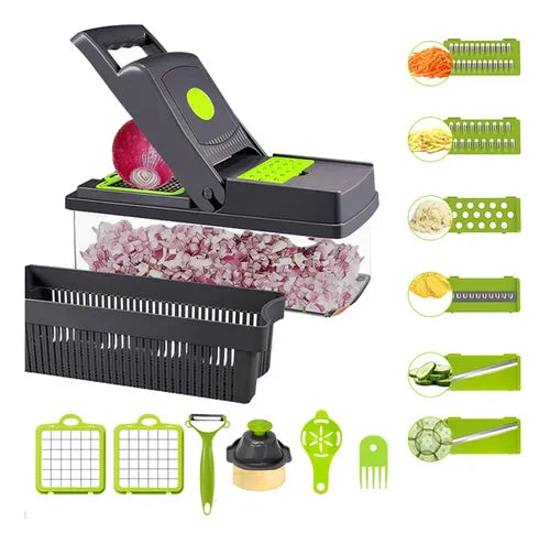 Cortador Rallador De Frutas Picador Verduras Manual Hogar co