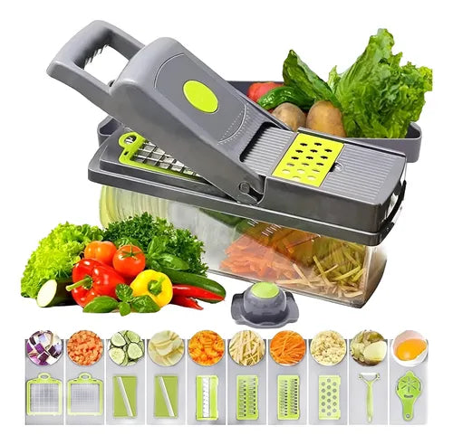 Cortador Rallador De Frutas Picador Verduras Manual Hogar co