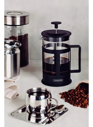 Cafetera Prensa Francesa Tramontina 600ml Negro