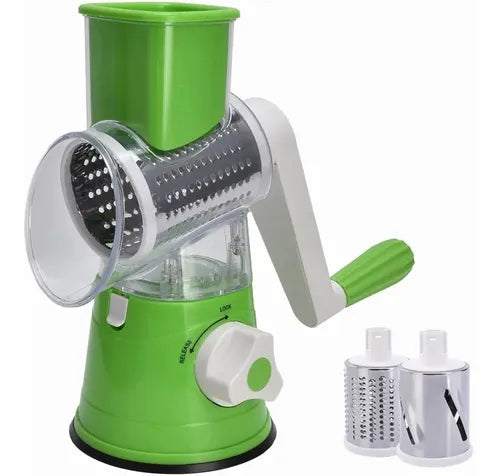 Rallador Cortador Triturador De Verduras Manual 3 En 1
