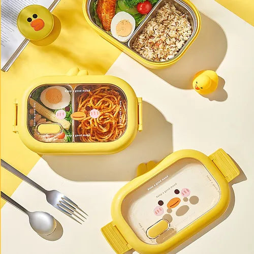 Lonchera Taper Con Divisiones Térmica Acero Inoxidable Kawai