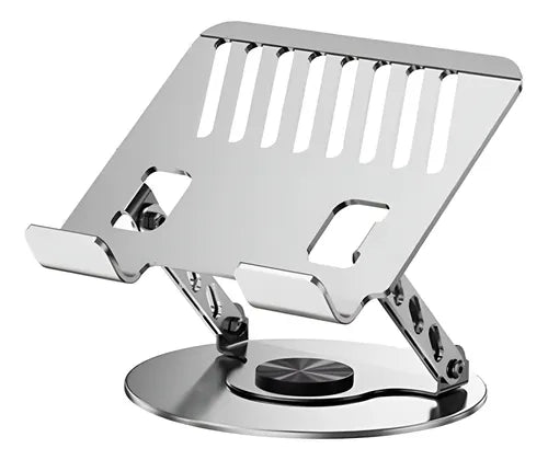 Soporte Laptop Tablet Macbook Aluminio Giratorio 360