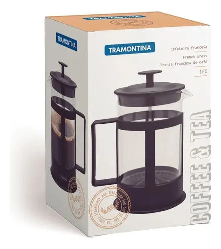 Cafetera Prensa Francesa Tramontina 600ml Negro
