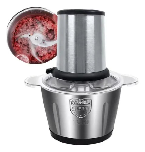 Picador Eléctrico Carne Verduras 2 litros 2 Velocidades