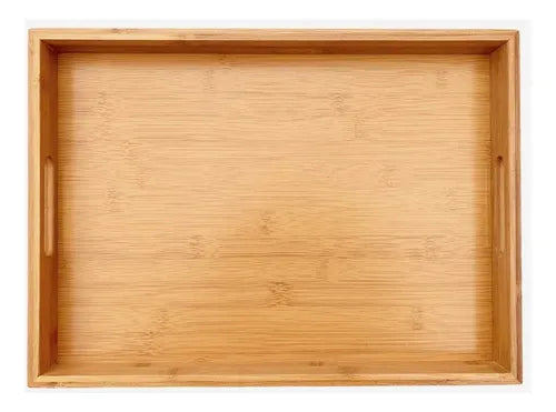 BANDEJA BAMBU CUADRADO 2 PIEZAS