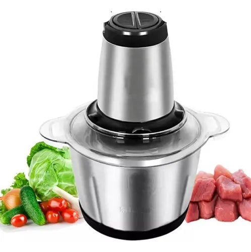 Picador Eléctrico Carne Verduras 2 litros 2 Velocidades