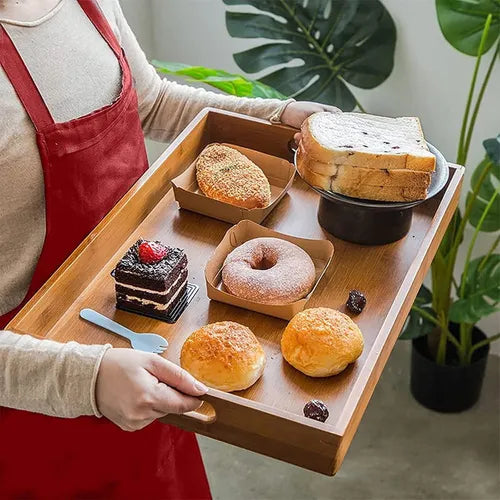 BANDEJA BAMBU CUADRADO 2 PIEZAS