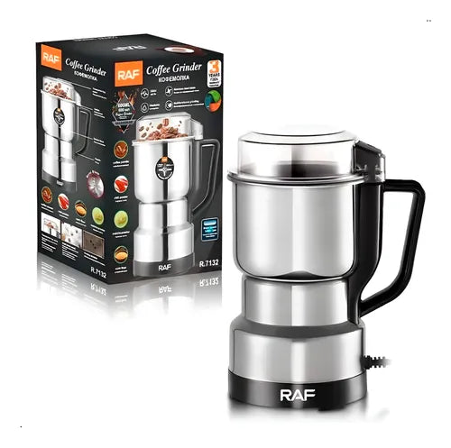 Molino Granos Y Cafe Raf Modelo R.7132 8 Aspas 300w 600ml Plateado