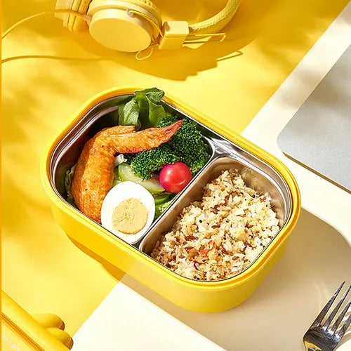 Lonchera Taper Con Divisiones Térmica Acero Inoxidable Kawai