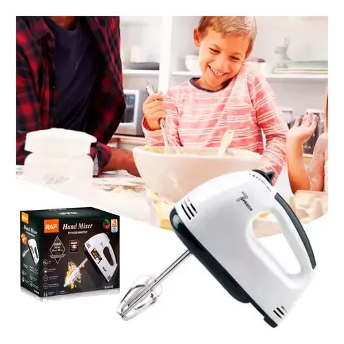 Batidora De Mano Batir Huevo De 260w Uso Domestico Color Negro y Blanco Imagen