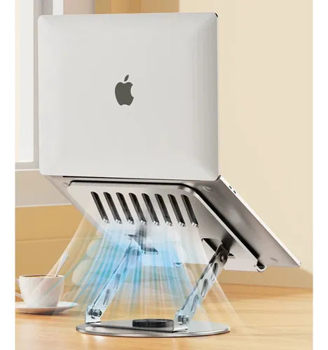 Soporte Laptop Tablet Macbook Aluminio Giratorio 360