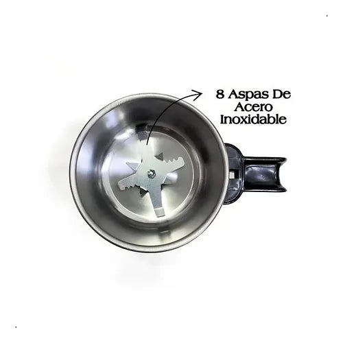 Molino Granos Y Cafe Raf Modelo R.7132 8 Aspas 300w 600ml Plateado