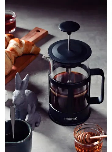 Cafetera Prensa Francesa Tramontina 600ml Negro