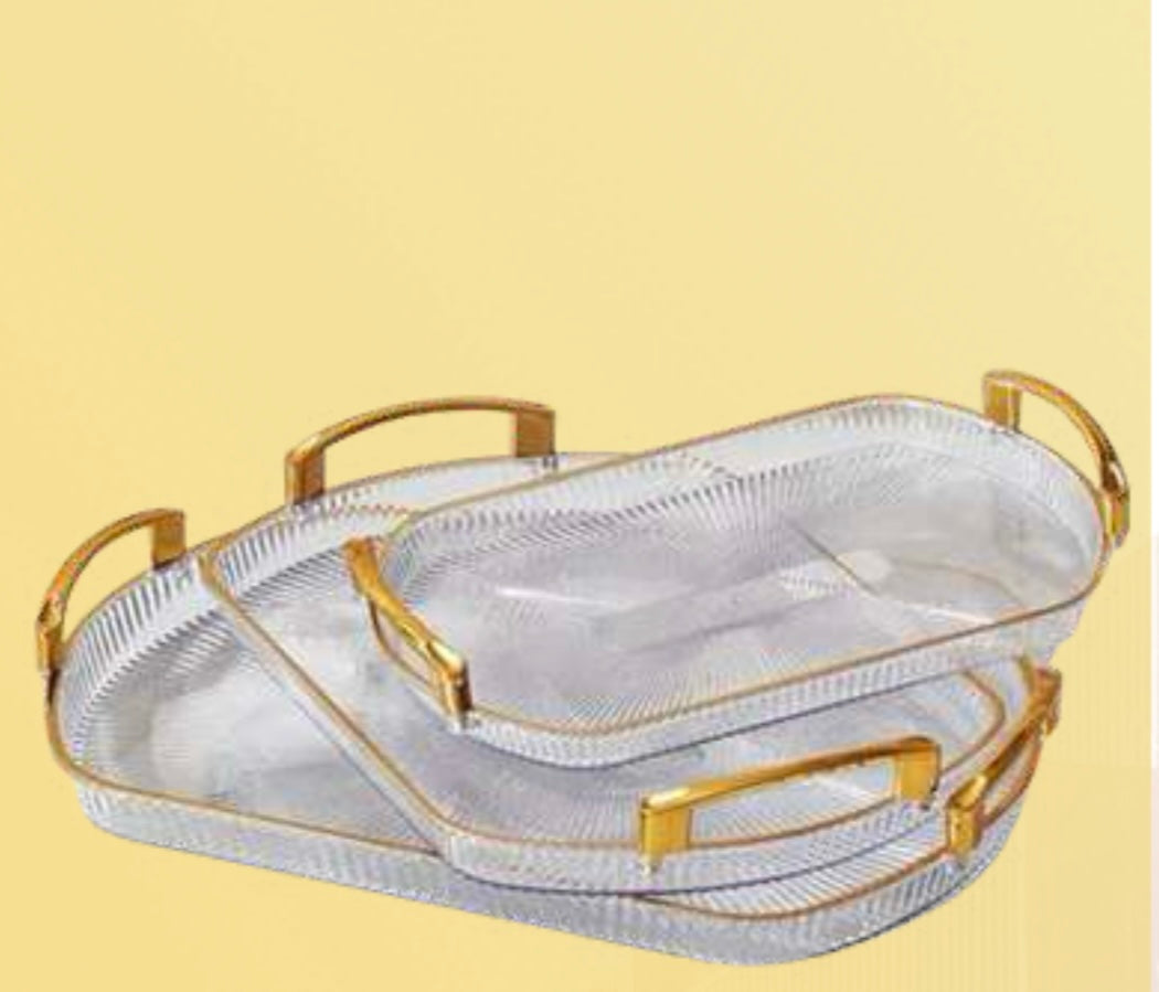 SET DE 3 BANDEJAS RECTANGULARES