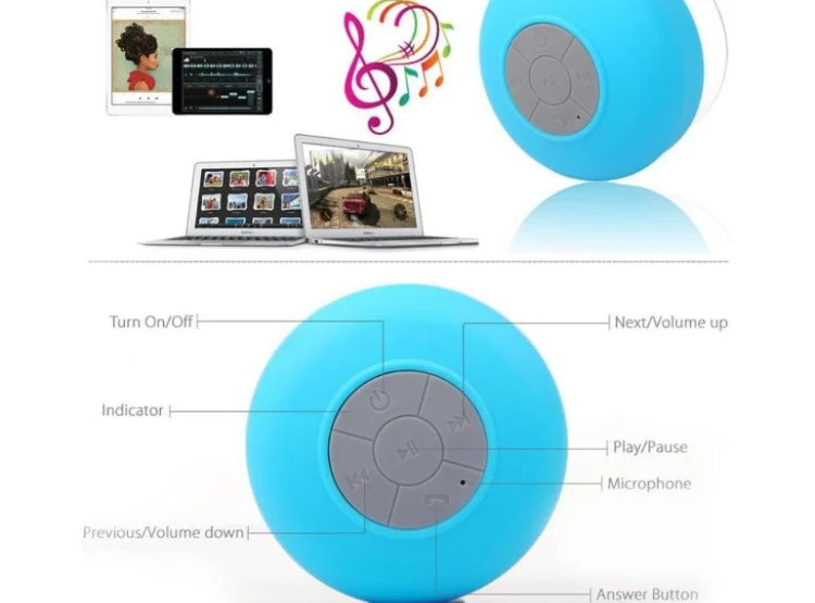 PARLANTE PORTÁTIL CON BLUETHOOTH PARA DUCHA