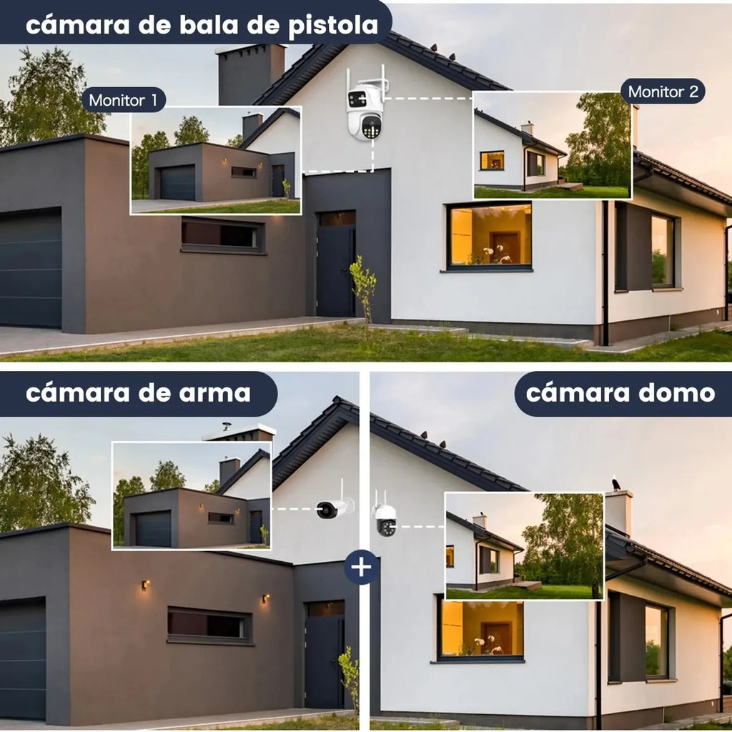 CAMARA PARA EXTERIORES CON DOBLE LENTES LATUN 6MP