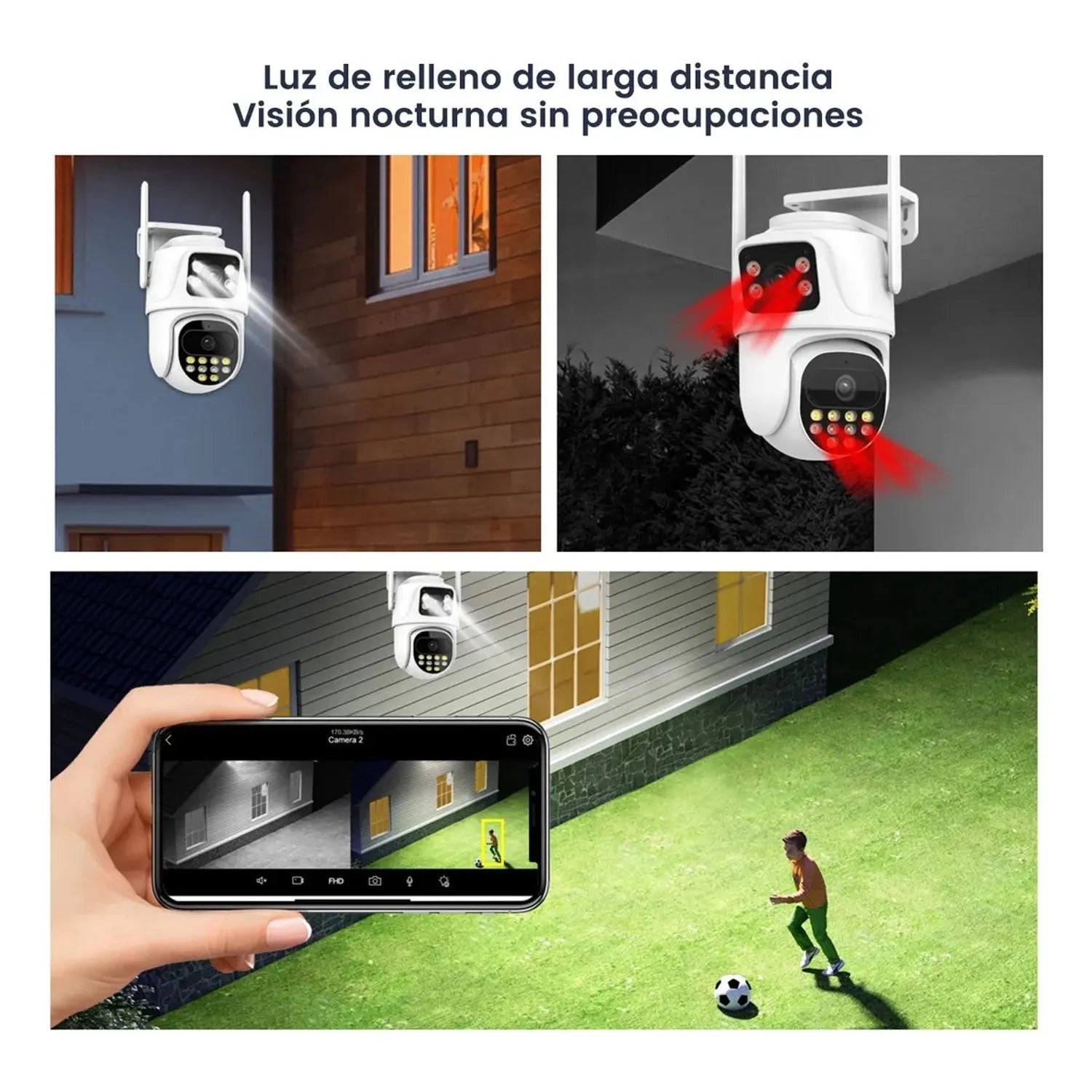 CAMARA PARA EXTERIORES CON DOBLE LENTES LATUN 6MP